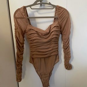 Princess Polly “Delaney Body Suit Beige”. Only worn once!!!